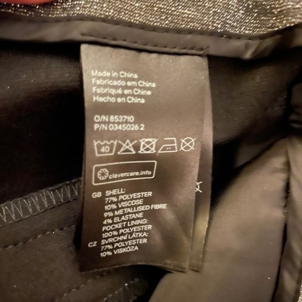H&M Gray/Silver Glittery Pants - Picture 4 of 6